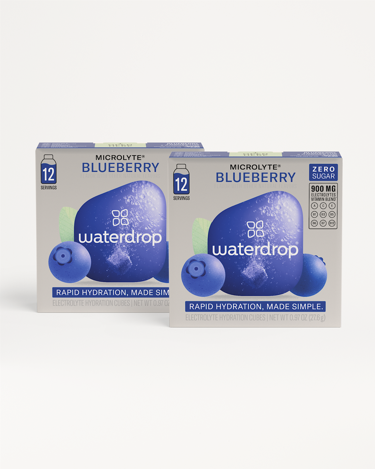Microlyte 1+1 Set: BLUEBERRY | waterdrop®